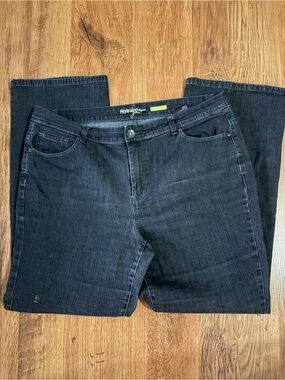 Style & Co. Women's Dark Black Straight-Leg Jeans